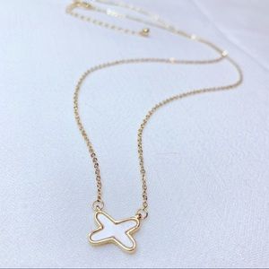 ❣️$25/3❣️ Little X Mother of Pearl Pendant Necklace